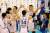 18일 오후 대전 충무체육관에서 열린 프로배구 V리그 남자부 플레이오프 1차전 삼성화재와 대한항공 경기에서 세트스코어 3대1로 승리한 삼성화재 선수들이 기쁨을 나누고 있다. [뉴스1]