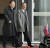 스웨덴 외무장관 회담에 참석했던 이용호 북한 외무상이 베이징 공항에 도착해 빠져나가고 있다. [AP=연합뉴스]