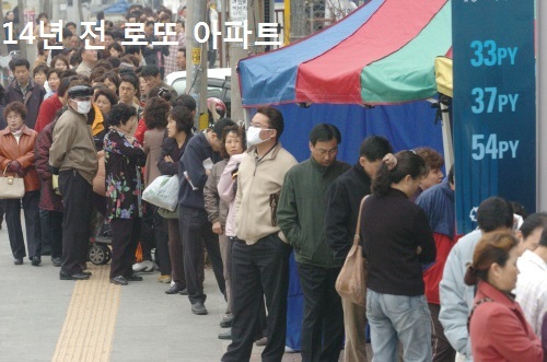 2004년 3월 서울 용산에 분양된 시티파크 주상복합에 25만명이 신청했고 경쟁률은 328대 1에 달했다. 청약 규제 전 마지막 주상복합이어서 억대의 분양권 전매차익에 대한 기대감이 높았다. 