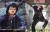 가수 전인권(왼쪽 사진)이 1979년 솔로 데뷔앨범 속에서 뿔테 안경을 끼고 있다. 오른쪽은 2012년 미국에서 제작된 앨범 속에서 말춤을 추는 싸이. 최승식 기자