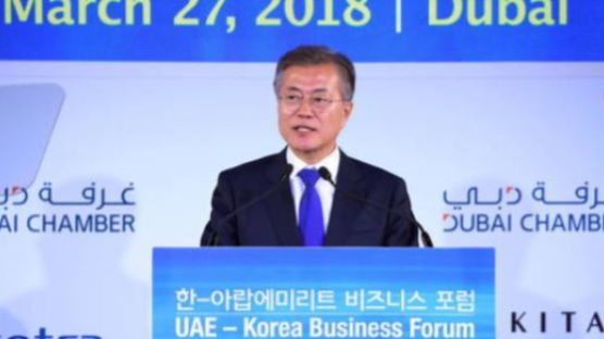 [전문] 文대통령 “韓, 평화‧번영의 길로…지금, 한국 투자 최적기” UAE 연설