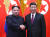 북한 김정은 노동당 위원장(왼쪽)이 중국을 방문해 시진핑 국가주석과 회동했다. [연합뉴스]