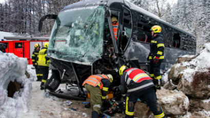 외교부 “오스트리아 버스사고…한국인 35명 중 26명 퇴원”