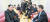 김정은 노동당 위원장이 특별열차로 보이는 실내에서 쑹타오 중국 공산당 대외연락부장(오른쪽)과 환담하는 사진이 28일 북한 노동신문에 공개됐다. [연합뉴스]