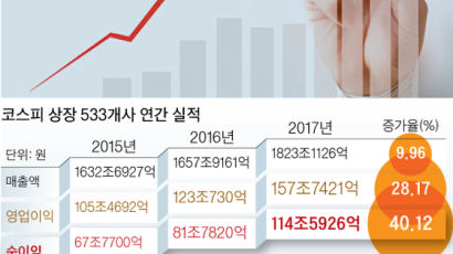 1000원어치 팔아 90원 벌어 … 상장사들 짭짤한 2017년