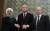 하산 로하니 이란 대통령이 에르도안 터키 대통령, 푸틴 러시아 대통령(왼쪽부터)과 함께 앙카라에서 정상회담을 하고 시리아 내전 종식 문제를 논의했다. 세 나라의 결속에 맞서 미국은 중동에서 사우디-이스라엘과 동맹 구도를 유지하고 있다. [EPA=연합뉴스]