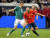 지난달 열린 독일과의 A매치 평가전에 스페인 미드필더로 출전한 이니에스타(오른쪽). [AP=연합뉴스]
