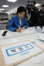 더불어민주당 박영선 의원이 13일 서울 여의도 더불어민주당 당사에서 서울시장 경선 후보 등록을 하고 있다. [연합뉴스]