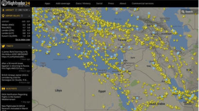 시리아 사태 ‘하늘길’에도 불똥 … 비행기들 안 지나간다