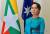 미얀마의 실질적인 실권자 아웅산 수지. 