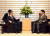 16일 일본 도쿄에서 아베 신조 일본 총리(사진 오른쪽)와 왕이 중국 국무위원 겸 외교부장이 회담하고 있다. [사진=중국 외교부 웹사이트]
