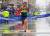 122회 보스턴 마라톤에서 결승선을 통과하는 일본의 마라토너 가와우치 유키. [로이터=연합뉴스]