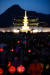  부처님 오신날(5월22일)을 앞두고 25일 밤 광화문광장에 봉축점등식이 열렸다.불자들이 소원을 빌며 석가탑 조형물 주위를 돌고 있다.[연합뉴스]