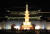  부처님 오신날(5월22일)을 앞두고 25일 밤 광화문광장에 봉축점등식이 열리고 있다.[뉴시스]
