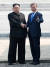 2018 남북정상회담이열린 27일 오전 문재인 대통령과 김정은 북한 국무위원장이 판문점에서 만나 인사를 나누고 있다. [판문점 공동취재단]