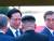 송영무 국방부 장관이 김정은 북한 국무위원장과 악수를 하고 있다. . [사진 TV 화면 캡처]