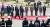 문재인 대통령과 북한 김정은 국무위원장이 27일 오전 판문점 남측 평화의 집 앞에서 열린 공식환영식에 참석하고 있다. 김상선 기자