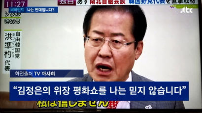 박지원, “남북정상회담에 고춧가루···역시 홍준표”