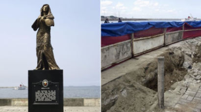 일본 원조 의식했나···3m '위안부 동상' 철거한 필리핀