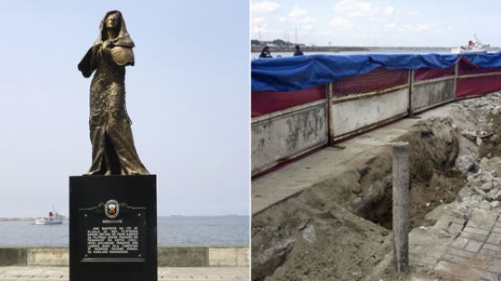 일본 원조 의식했나···3m '위안부 동상' 철거한 필리핀