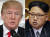 미국 도널드 트럼프 대통령(왼쪽)과 김정은 북한 국무위원장