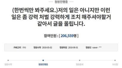 ‘광주 집단 폭행 실명 위기’ 엄벌 청원 이틀 만에 20만명 넘었다