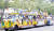 지난해 유성온천축제에서 어린이들이 코끼리열차를 타고 즐거운 시간을 보내고 있다. [중앙포토]