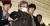 ‘드루킹‘이 11일 오전 서울지방경찰청 사이버범죄수사대로 압송되는 모습. [뉴스1]