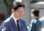 4일 김경수 더불어민주당 전 의원이 참고인 신분으로 서울경찰청에 출석했다. 최정동 기자