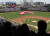  13 일 시카고에서 열린 시카고 컵스 (Chicago Cubs)와 시카고 화이트 삭스 (Chicago White Sox) 경기에 앞서 유방암에 대한 인식을 위한 거대한 핑크 리본 이벤트가 열렸다. [AP=연합뉴스]