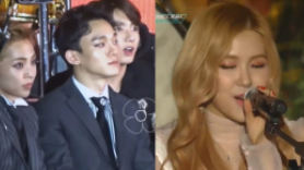 EXO XIUMIN & BTS JUNGKOOK's Reaction to ROSÉ's Performance♥
