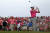  웹 심슨이 13일 플로리다 소그라스에서 열린 PGA투어 토너먼트 마지막 라운드 티샷을 하고 있다. [AP=연합뉴스]