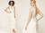 사라 제시카 파커가 디자인한 심플한 디자인의 웨딩 팬츠와 드레스. [사진 SJP 바이 사라 제시카 파커]