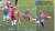 니혼대학 선수(빨강 유니폼)는 7분 30초 사이에 상대팀 선수에 대해 백태클 등 3번이나 과격한 플레이를 했다.[사진 TV아사히 캡쳐]