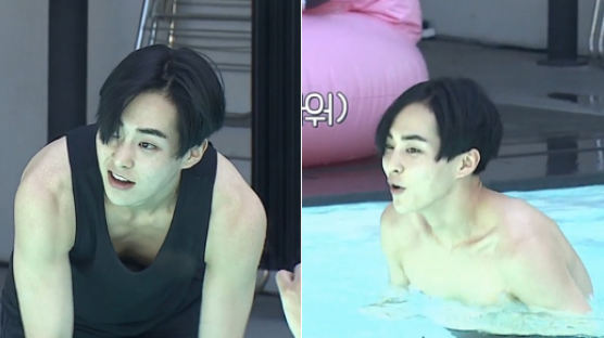 What XIUMIN, the Idol with the Cutest Baby Face, Showed in the Swimming Pool
