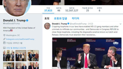美 법원 "트럼프, 트위터 팔로워 차단은 수정헌법 1조 위반"
