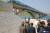 김정은 북한 국무위원장이 강원도 지역에 새로 완공된 고암~답촌 철로를 시찰했다고 조선중앙통신이 25일 보도했다. [조선중앙통신=연합뉴스]