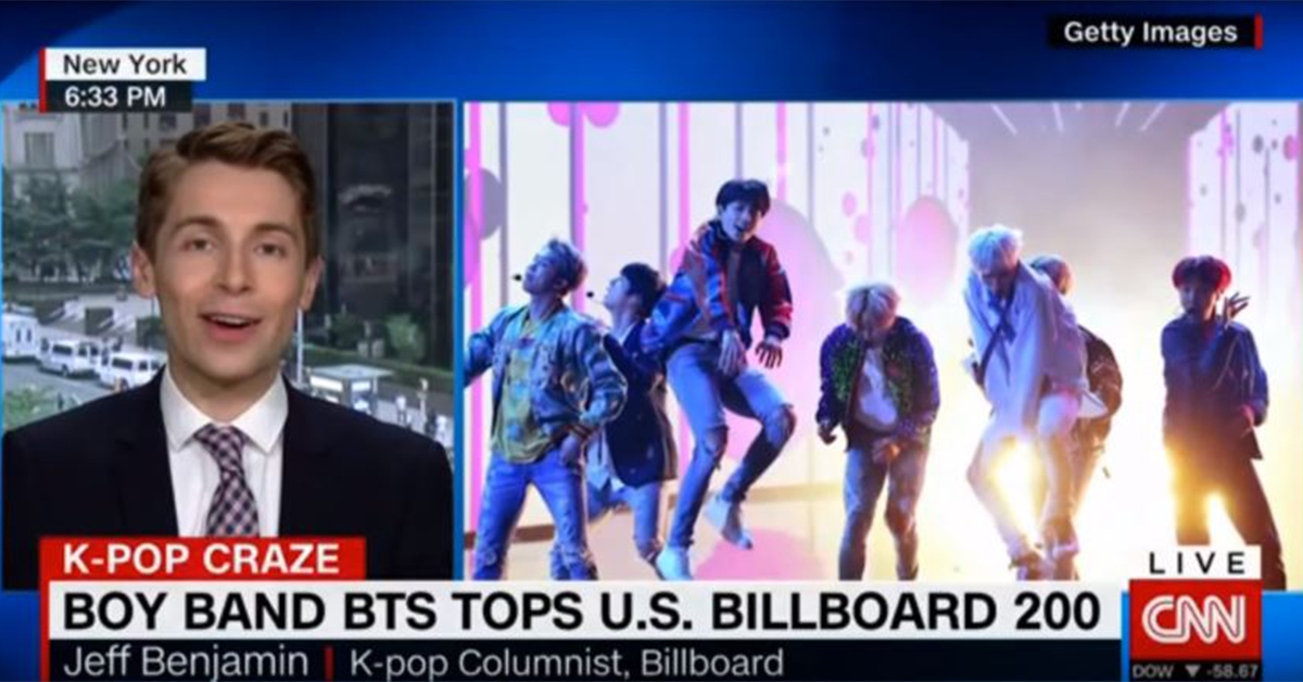 PHOTOS: Responses of CNN Anchors When One Tells Them to Listen to BTS Songs
