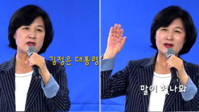 [영상] 추미애 “김정은 ‘대통령’ … ” 