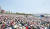 하늘문화세계평화광복이 주최하는 세계평화선언 5주년 기념행사 및 전쟁 종식 평화 걷 기대회가 25일 2만 명이 참석한 가운데 서울 뚝섬한강공원에서 열렸다. [사진 HWPL]