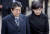 모리토모 스캔들 관여의혹을 받는 일본 아베 신조 총리 부부.[AP=연합뉴스]