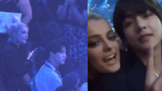 The Hesitant Moment of BEBE REXHA Requesting BTS V to Take a Selfie Together at 2018 BBMAs