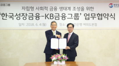 [경제 브리핑] KB금융·한국성장금융, 사회투자펀드 MOU