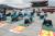 2017년 7월 3일 전국교직원노동조합(전교조)이 3일 오후 서울 광화문 북측광장에서 기자회견을 열고 법외노조 쵤회를 주장하는 3000배를 하는 모습. 장진영 기자