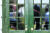 지난 1일 북한 김영철 부위원장이 트럼프 대통령과 만나기 위해 백악관에 도착하는 모습을 창문으로 내다보고 있는 존 볼턴 국가안보보좌관. [AP=연합뉴스]