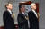 고영한, 김창석, 김신 대법관이 지난 2012년 8월 대법관 취임식에서 국기에 대한 경례를 하고 있는 모습. 나란히 취임한 세 대법관은 6년의 임기를 마치고 오는 8월 1일 퇴임한다. [ 사진공동취재단 ]