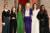 지난 4월 24일 미국 라스베이거스에서 열린 시네마콘 행사에 참석한 &#39;오션스8&#39; 주연배우들. 맨 왼쪽에서 두 번째가 아콰피나. [사진 워너브러더스 코리아]