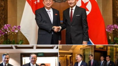 "北 이용호 만나서 반가웠다" 인증사진 공개한 싱가포르 외무장관