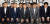 김성태 비대위원장을 비롯한 자유한국당 의원들이 15일 국회에서 의원총회를 마치고 국민에게 &#39;저희가 잘못했습니다&#39;라며 무릎을 꿇고 있다. [연합뉴스]
