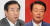 김성태 자유한국당 대표 권한대행(왼쪽)과 한선교 자유한국당 의원(오른쪽) [중앙포토]